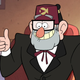 Grunkle from Gravity Falls.